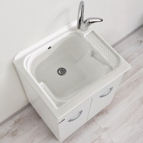 Mobile lavanderia con vasca in acrilico Athena 60x50 | 60x60